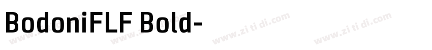BodoniFLF Bold字体转换
